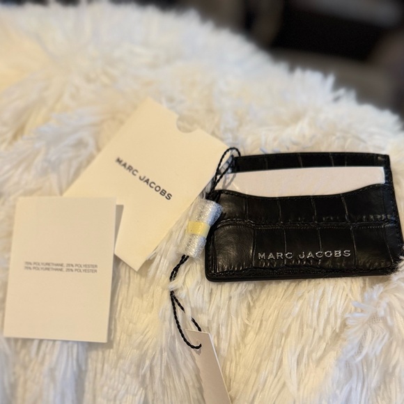 Marc Jacobs Stunning Black Croc Credit Card Case NWT - Picture 13 of 13
